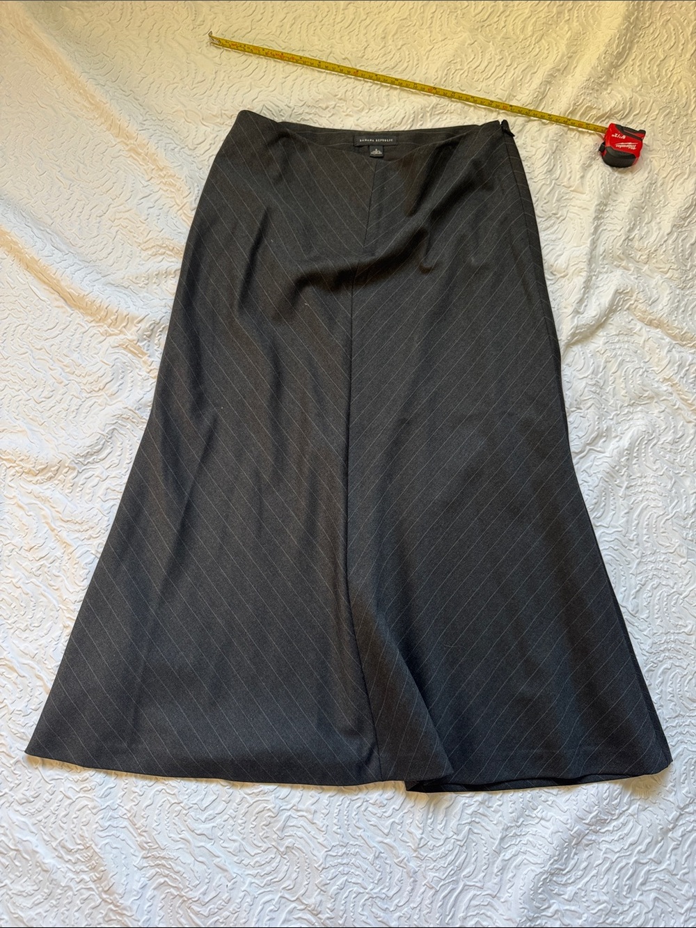 Banana Republic Black Pinstripe Maxi Skirt